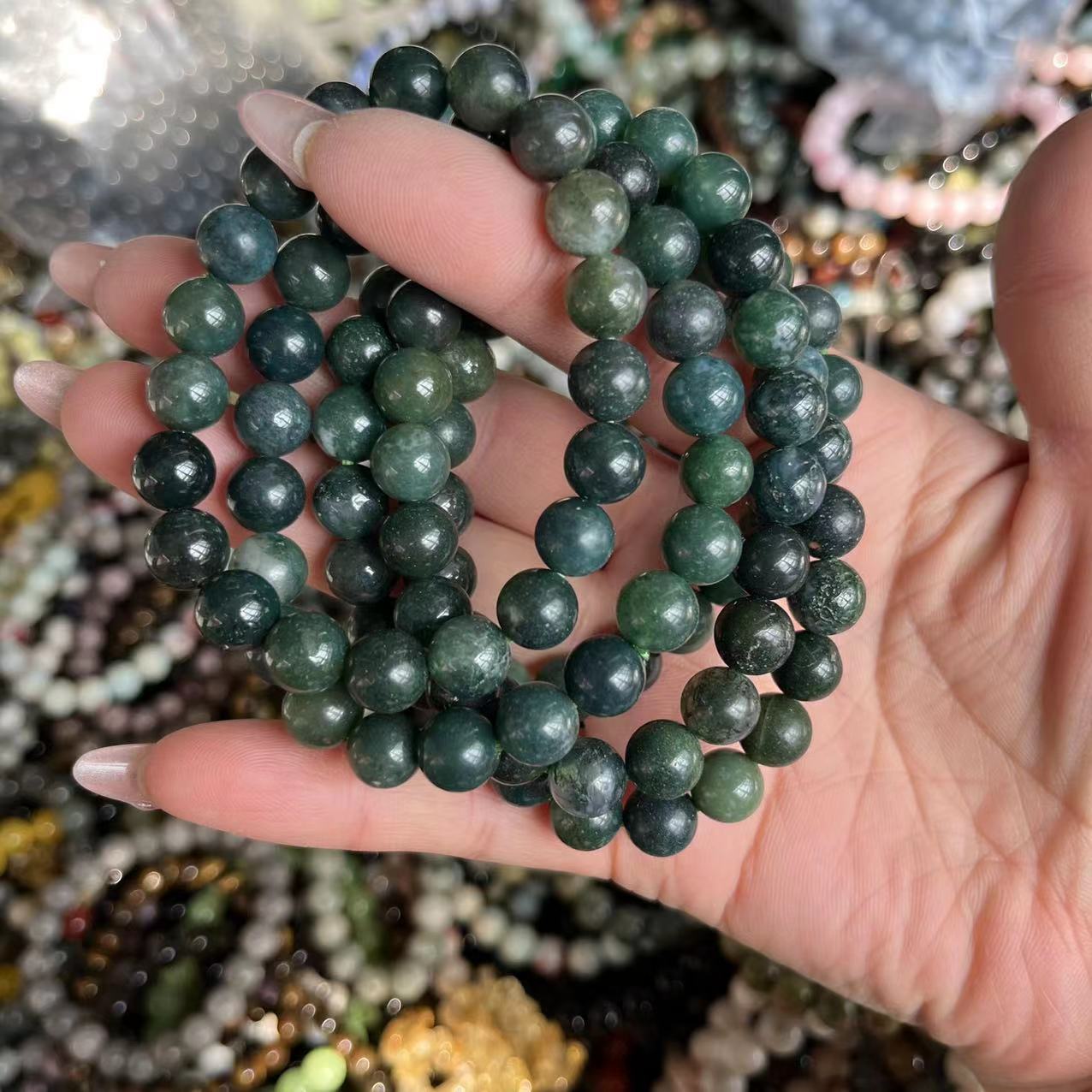 Natural crystal bracelet mixed material bracelet
