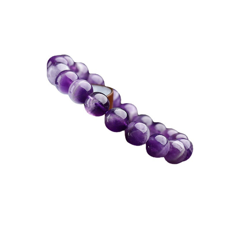 Natural Amethyst Bracelet Uruguayan Amethyst Couple Crystal Bracelet