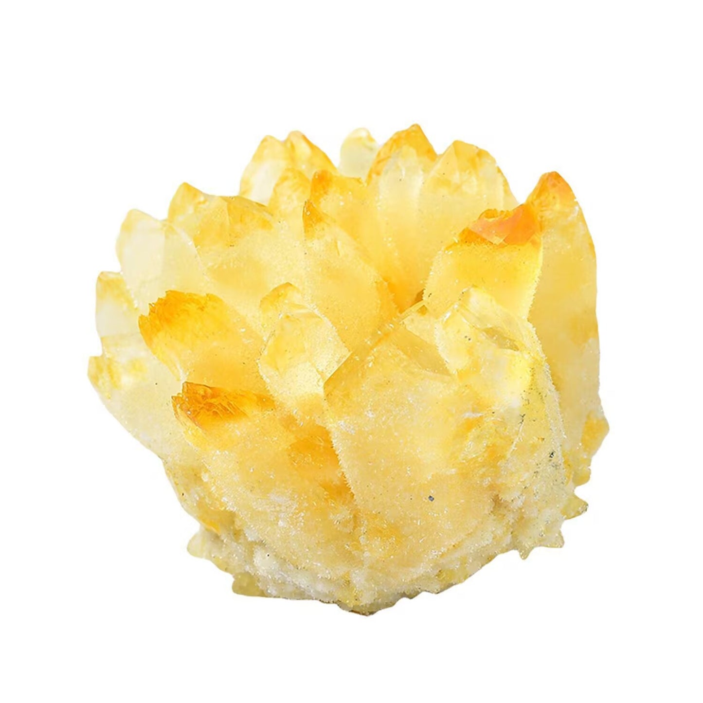 Natural purple yellow green white crystal ornament demagnetized ornamental ore