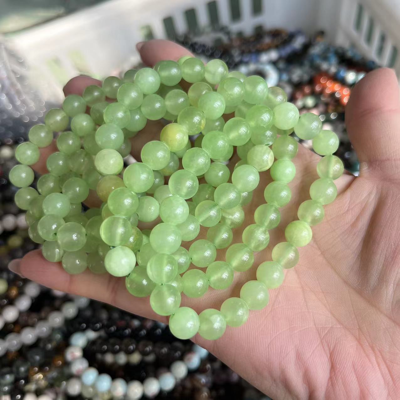 Natural crystal bracelet mixed material bracelet