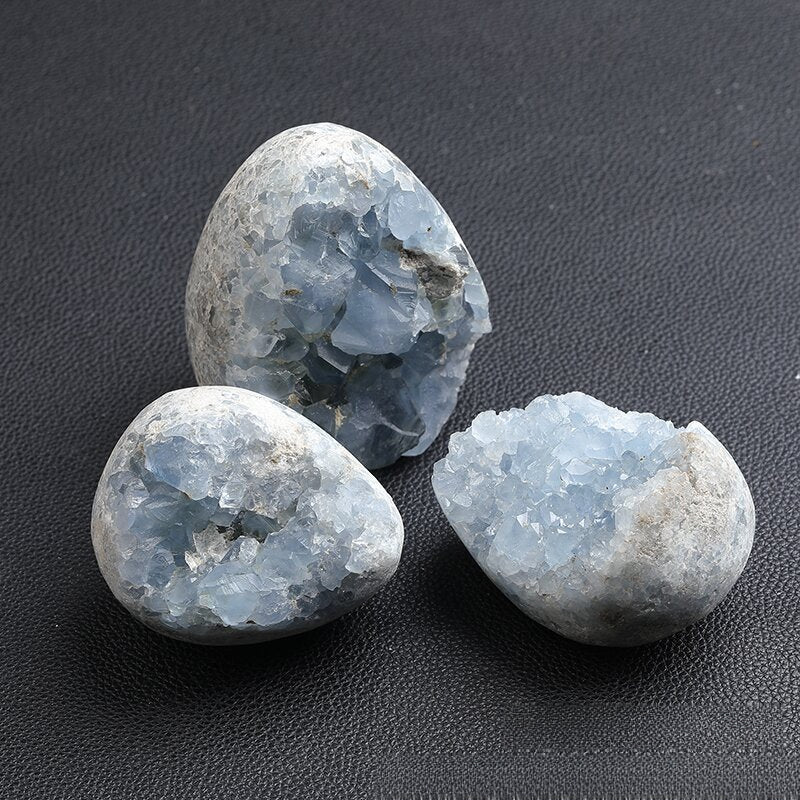 Natural Crystal Blue Crystal Cave Ornament Crystal Cave Play Mineral Raw Stone