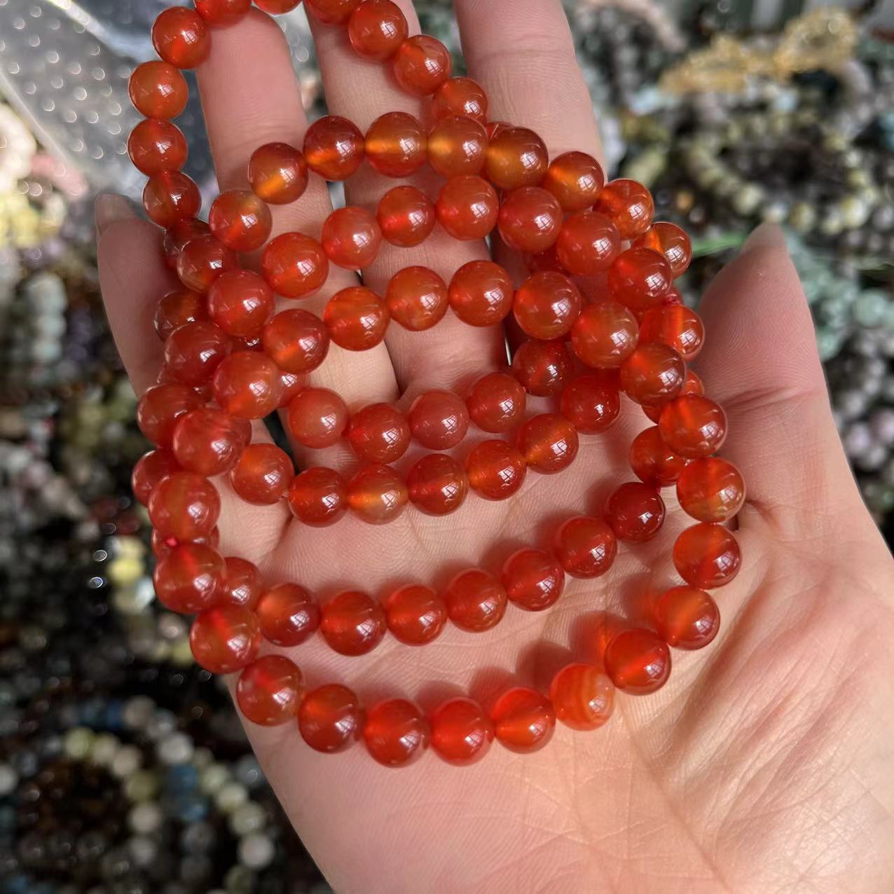 Natural crystal bracelet mixed material bracelet