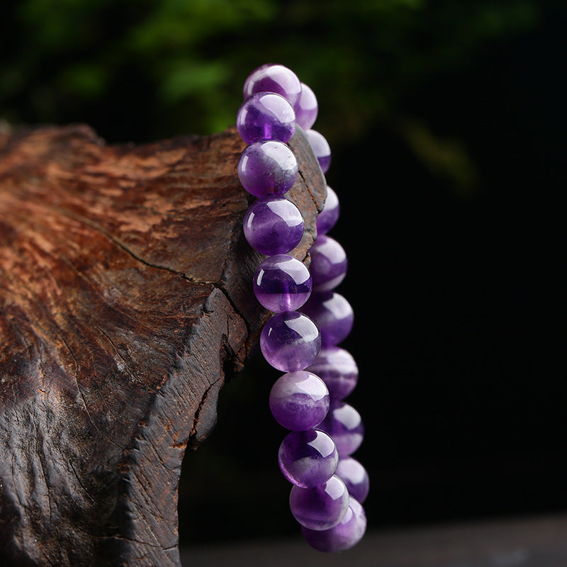 Natural Amethyst Bracelet Uruguayan Amethyst Couple Crystal Bracelet