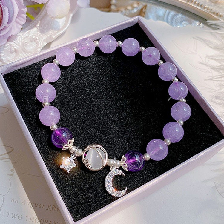 Cat Eye Bracelet Sea Blue Treasure Grey Moonlight Crystal Bracelet