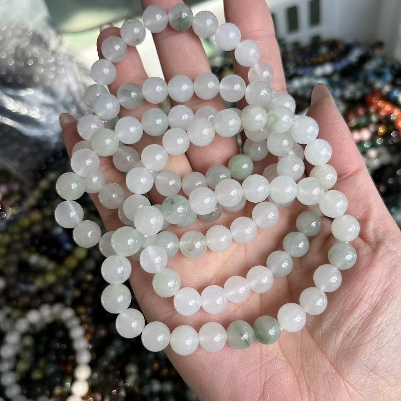 Natural crystal bracelet mixed material bracelet