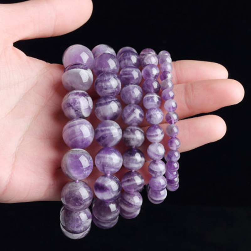 Natural Amethyst Bracelet Uruguayan Amethyst Couple Crystal Bracelet