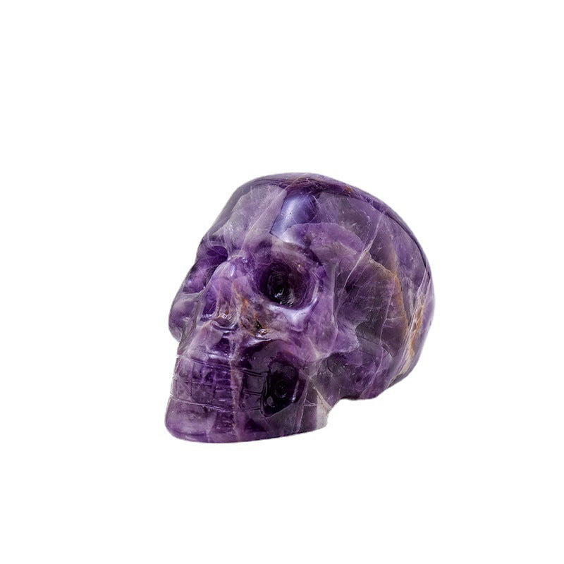Natural Amethyst Skull Uruguayan Amethyst Crystal 3 inches