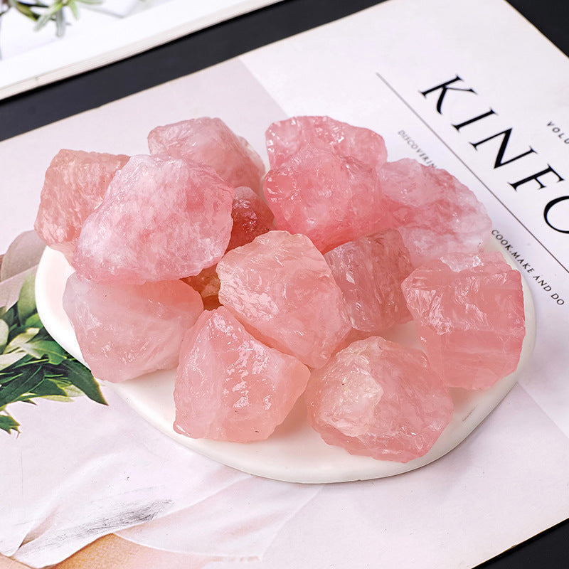 Natural powder crystal raw stone bulk crystal stone ornament