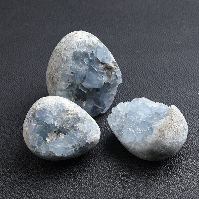 Natural Crystal Blue Crystal Cave Ornament Crystal Cave Play Mineral Raw Stone