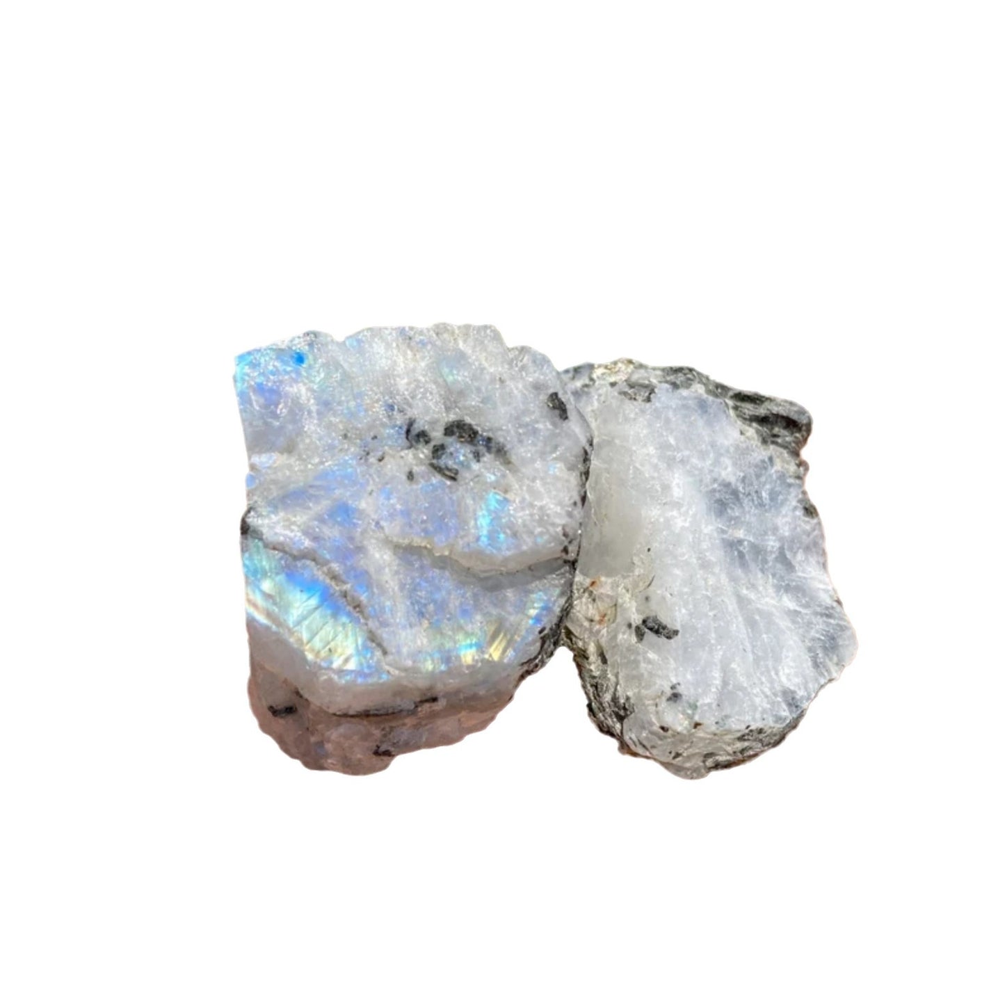 Natural raw stone, moonstone, rainbow moonstone, crystal