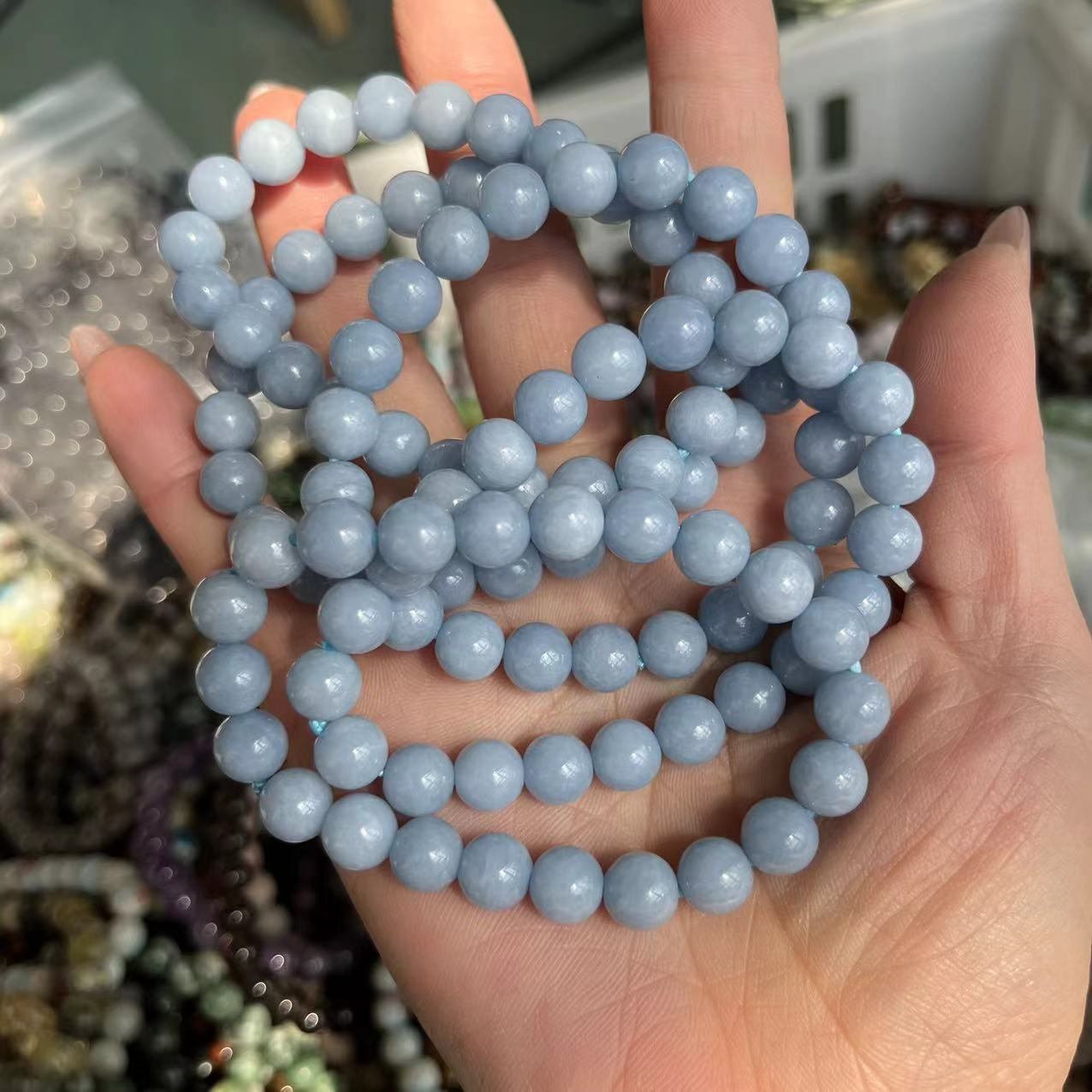 Natural crystal bracelet mixed material bracelet