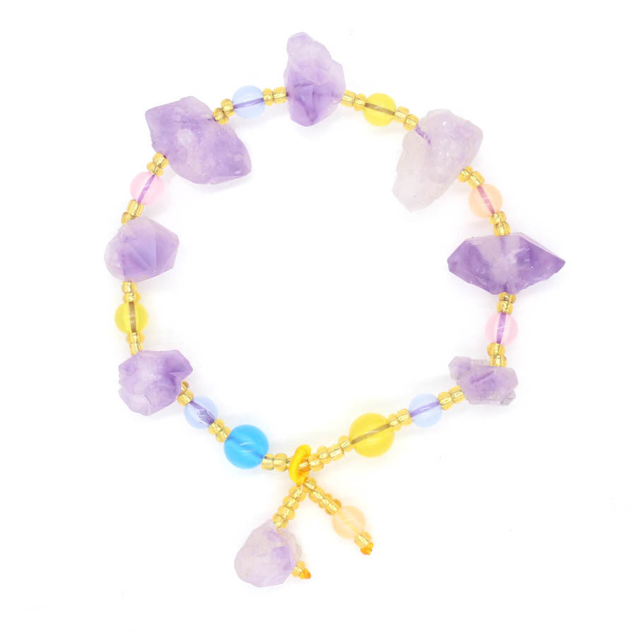 Original Stone Crystal Teeth Amethyst Bracelet Bracelet