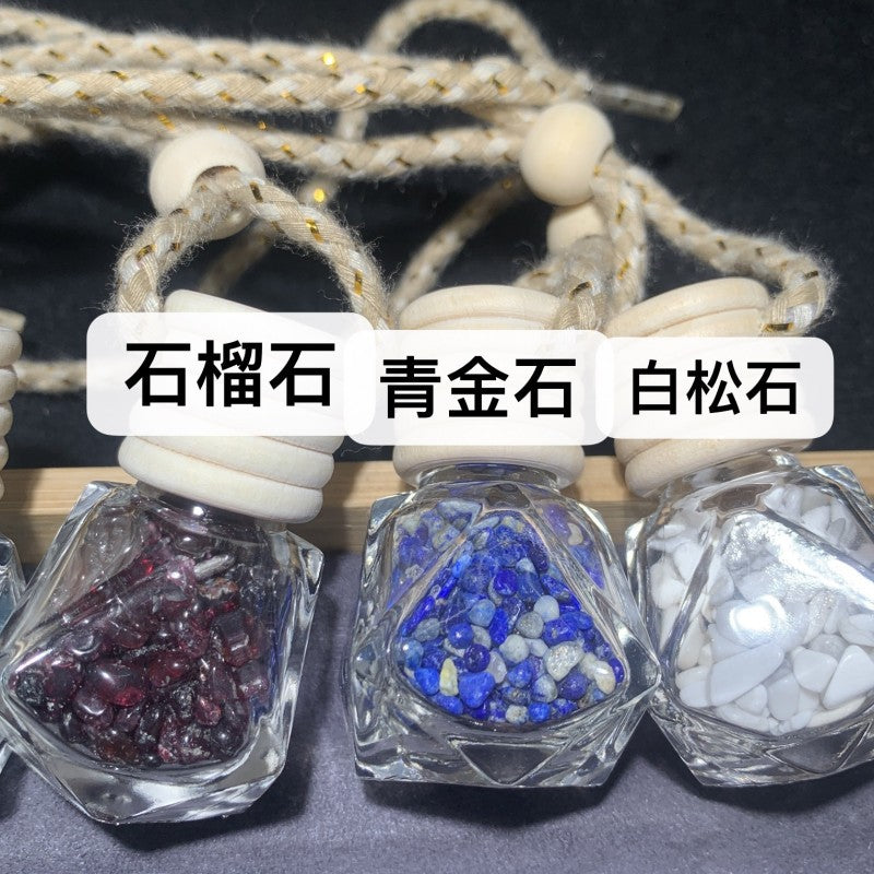 Natural crystal tourmaline garnet aquamarine treasure strawberry crystal citrine wishing bottle