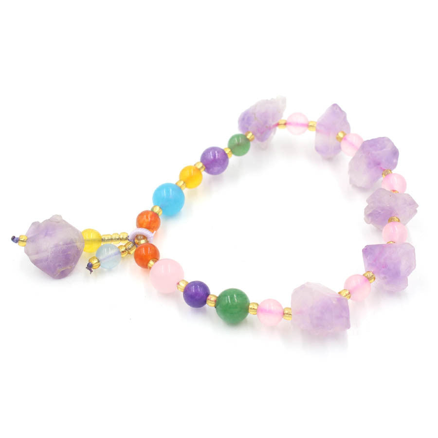Original Stone Crystal Teeth Amethyst Bracelet Bracelet