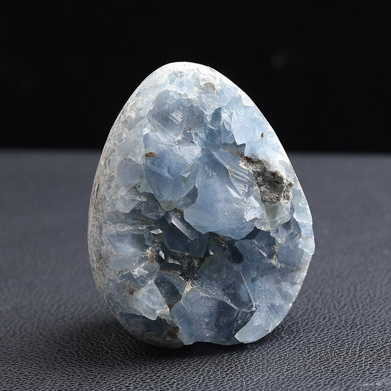 Natural Crystal Blue Crystal Cave Ornament Crystal Cave Play Mineral Raw Stone