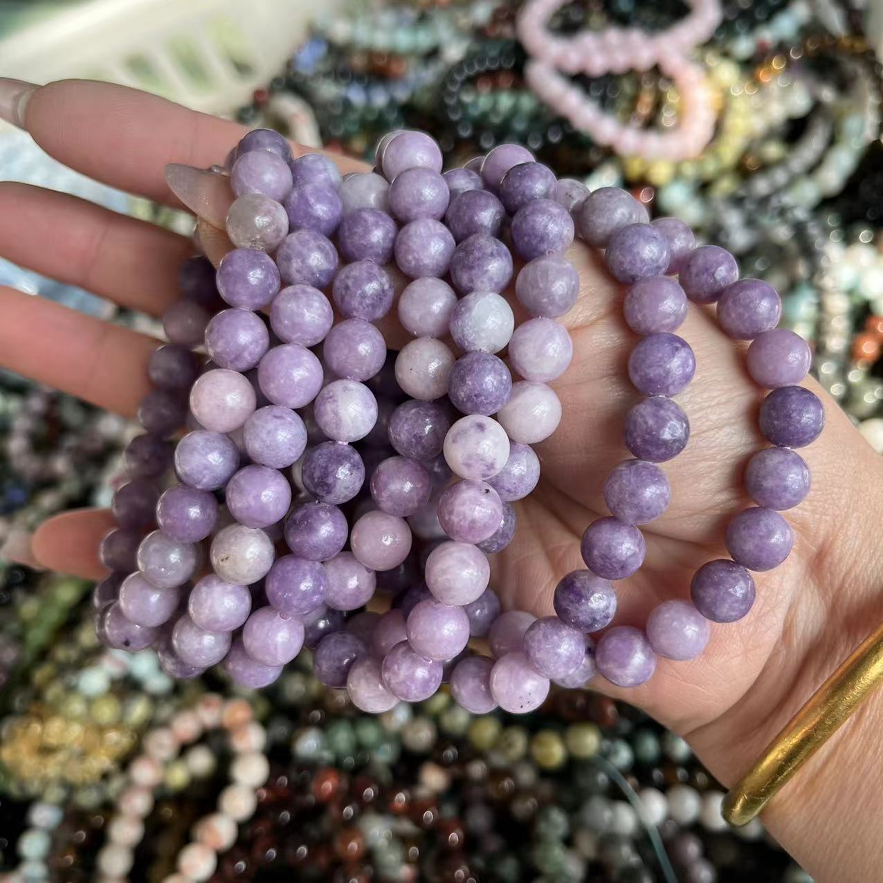 Natural crystal bracelet mixed material bracelet