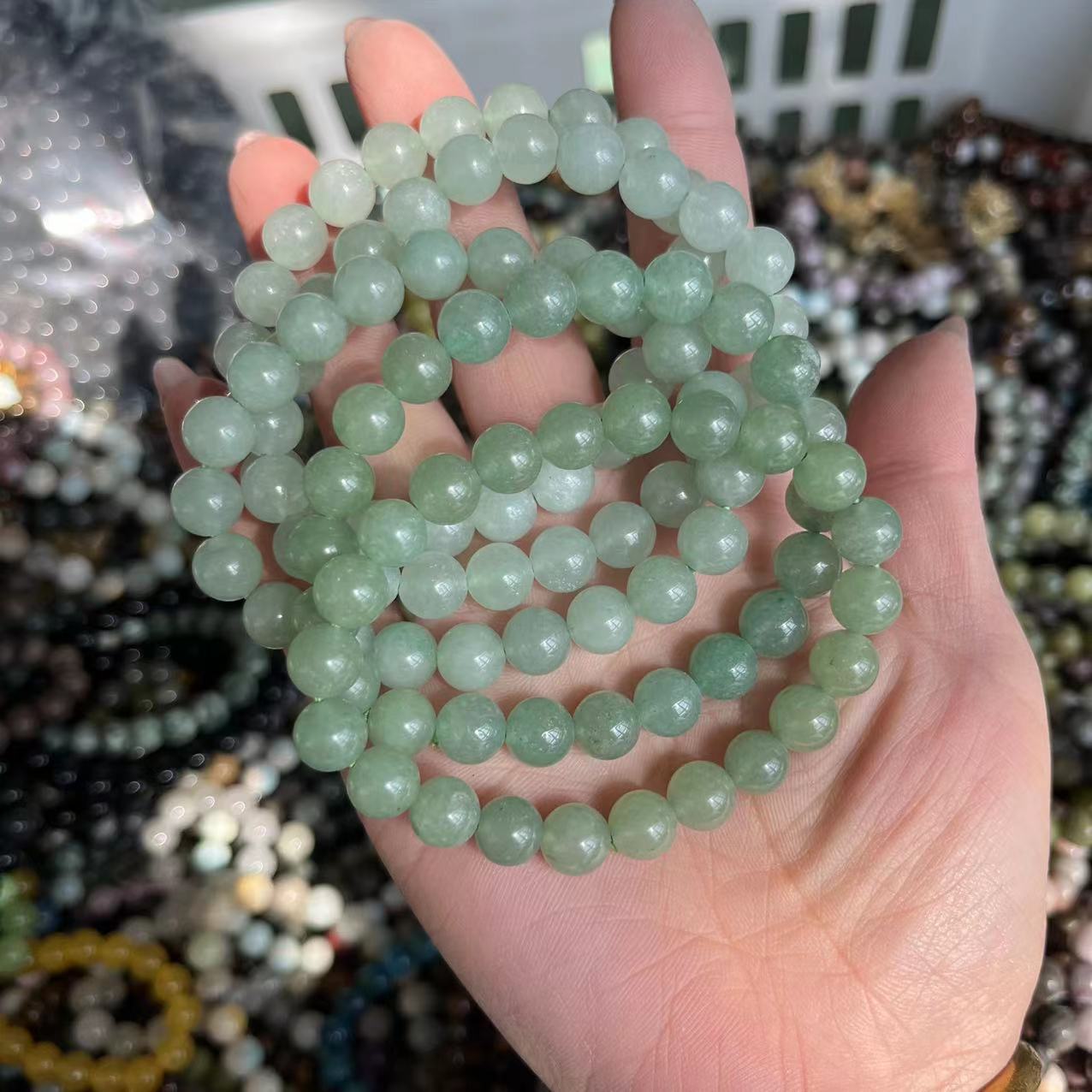 Natural crystal bracelet mixed material bracelet