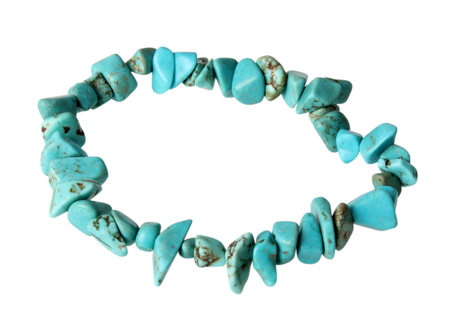 Crystal bracelet, colorful crushed stone elastic bracelet