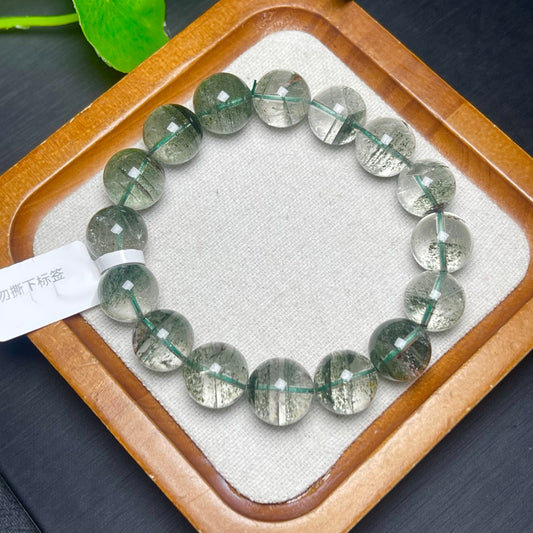 Green Phantom Single Loop Crystal Bracelet