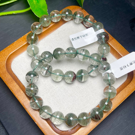 Green Phantom Single Loop Crystal Bracelet