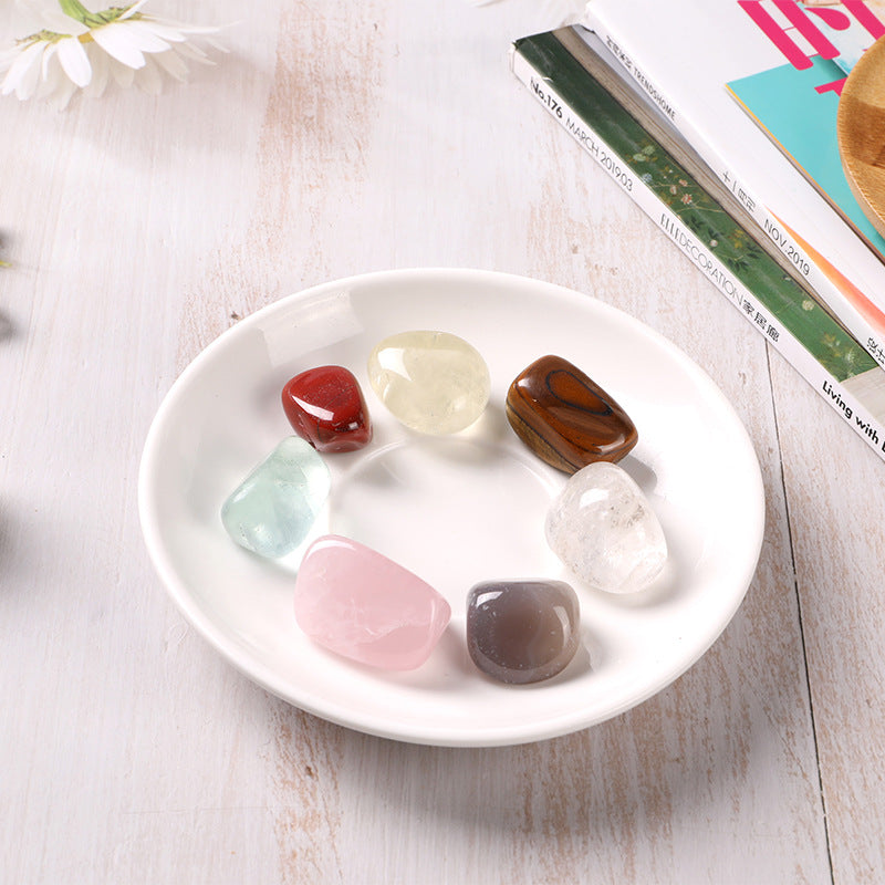 Colorful stone, large particle crystal, rolling stone, polished crystal
