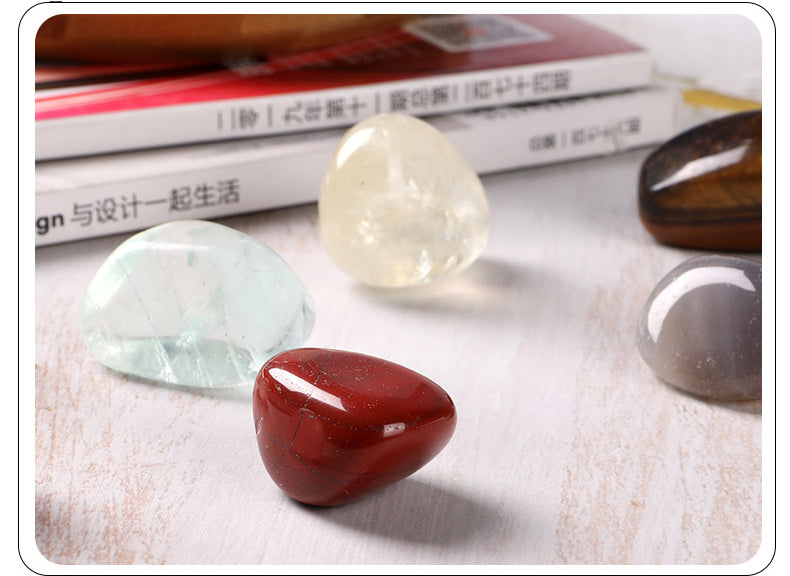 Colorful stone, large particle crystal, rolling stone, polished crystal