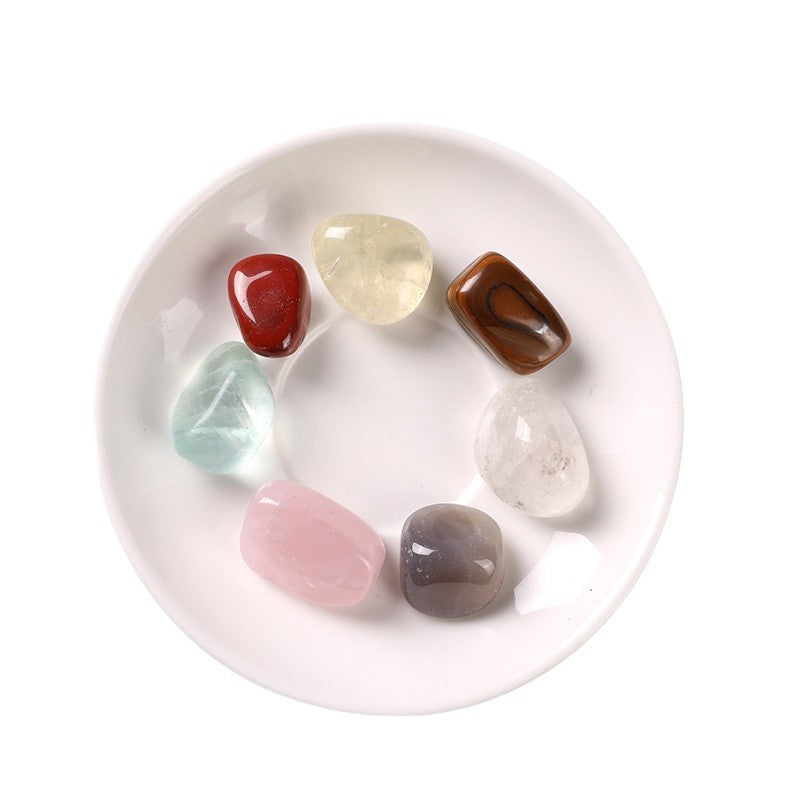 Colorful stone, large particle crystal, rolling stone, polished crystal