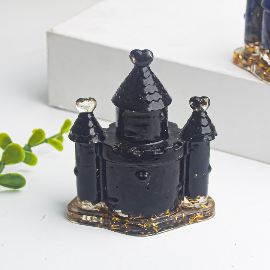 Creative Natural Crystal Crushed Stone Dropping Gel Crystal Fairy Tale Castle Ornament