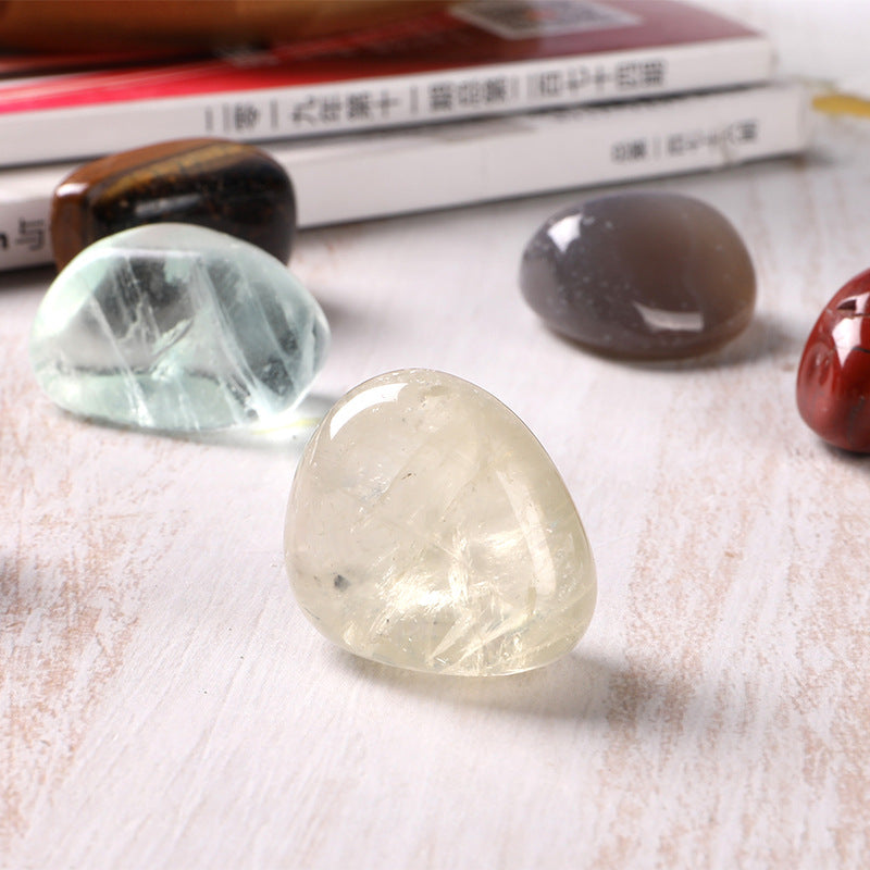Colorful stone, large particle crystal, rolling stone, polished crystal